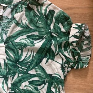 H&M Palm Print Tunic Dress
